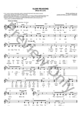 10,000 Reasons (Bless The Lord) piano sheet music cover